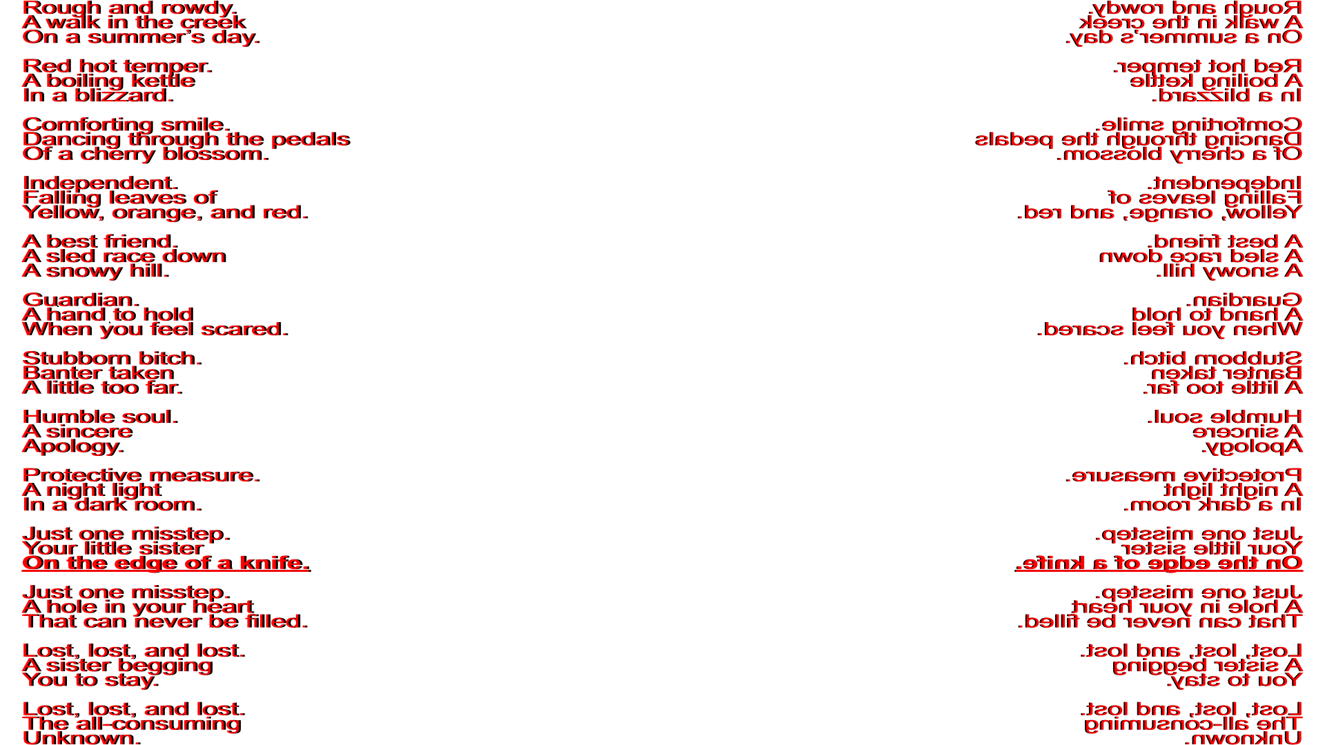 Nevermind. I don't want to see this. I'm sorry.